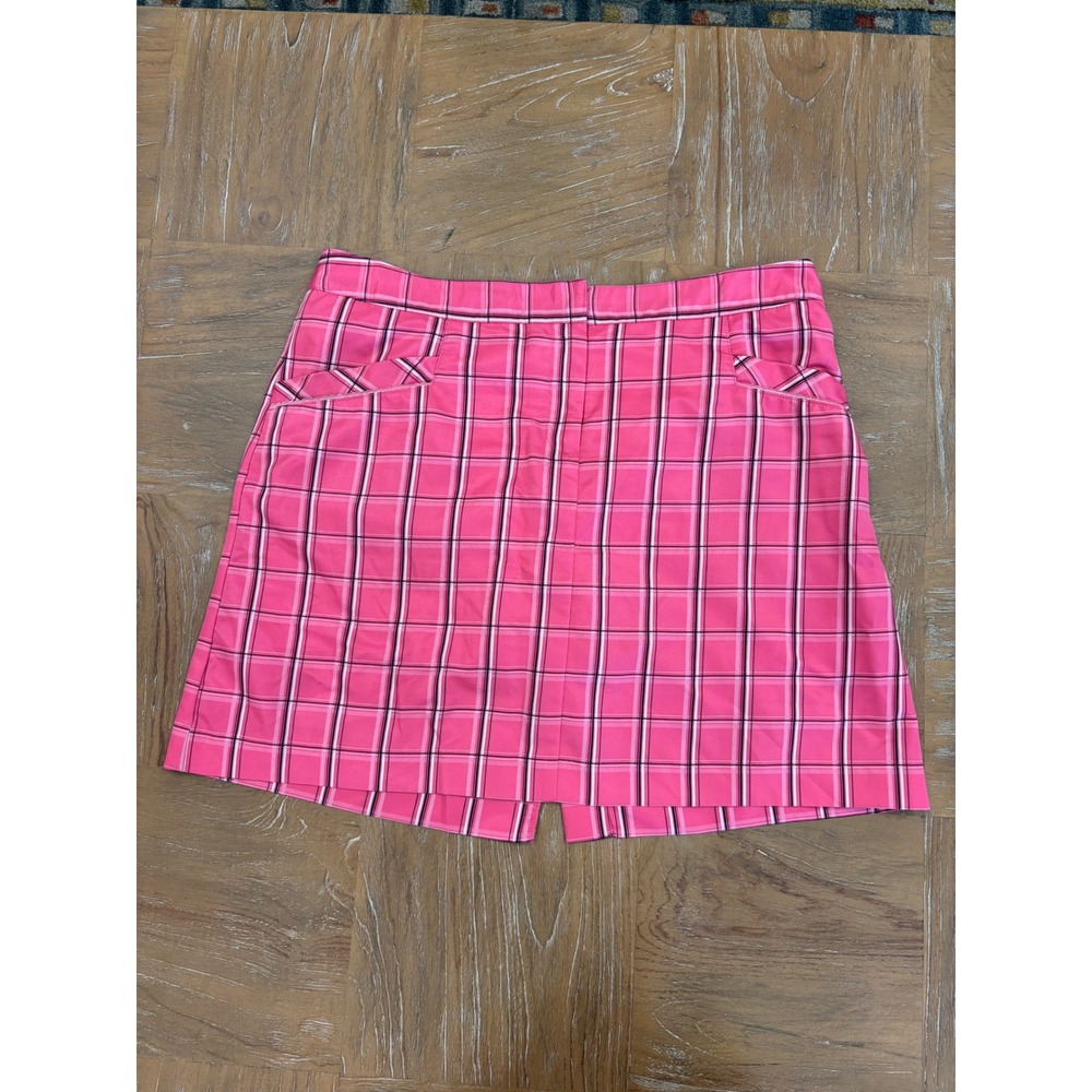 IZOD XFG Golf‎ Skort Womens 8 Pink Plaid Stretch Performance Athletic Skirt